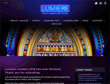 Tablet Screenshot of lumiere-festival.com